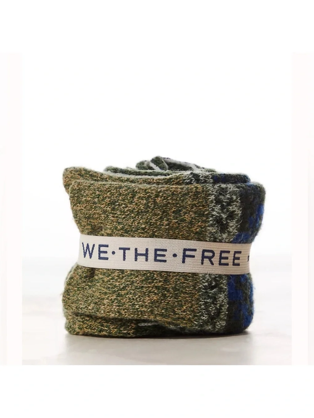 We The Free by Free People: Cabin Ribbon Socks I. forest. NWT